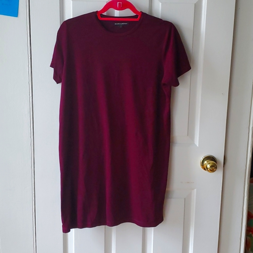 Maroon brandy mellville t-shirt dress